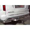 TCU00279N ТСС Фаркоп на Mitsubishi Pajero Sport 2021- с накладкой с надписью Pajero Sport без подрезки бампера. Тип шара: E (шаровый узел под американский квадрат с нержавеющим шаром). Нагрузки: 2500/120 кг