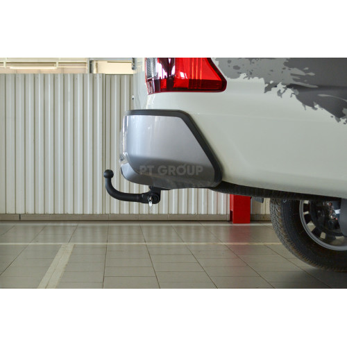MLT-24-991422.00 PT GROUP Фаркоп на Mitsubishi L200 2023-. Необходима подрезка бампера. Тип шара: AV (вертикально съемный с ключом). Нагрузки: 3500/140 кг (без электрики в комплекте)