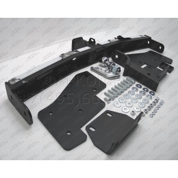 MPJ-99-991124.00 PT GROUP Фаркоп с нержавеющей накладкой на Mitsubishi Pajero III 2000-2008, IV 2008-2020 без подрезки бампера. Тип шара: E (легкосъемный шар под квадрат). На