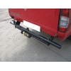 N-085 STEINHOF Фаркоп на Nissan NP300 2WD/4WD (трубчатый бампер) 2008-2013, Nissan Pickup 2WD/4WD (трубчатый бампер) 2000-2005 без снятия и подрезки бампера. Тип шара: F. Нагрузки: 3000/120 кг, масса фаркопа 15,7 кг (без электрики в комплекте)