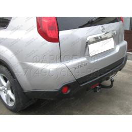 N-102 STEINHOF Фаркоп на Nissan X-Trail 2007-2014 без подрезки бампера. Тип шара: A. Нагрузки: 2200/100 кг, масса фаркопа 22 кг (без электрики в комплекте)