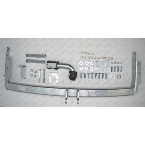 N040A GALIA Полностью оцинкованный фаркоп на Nissan X-Trail T30 2001-2007. Тип шара: A. Подрезка бампера. Нагрузки: 2100/100 кг, масса фаркопа 14,02 кг