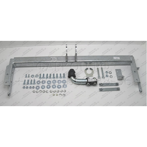 N040A GALIA Полностью оцинкованный фаркоп на Nissan X-Trail T30 2001-2007. Тип шара: A. Подрезка бампера. Нагрузки: 2100/100 кг, масса фаркопа 14,02 кг