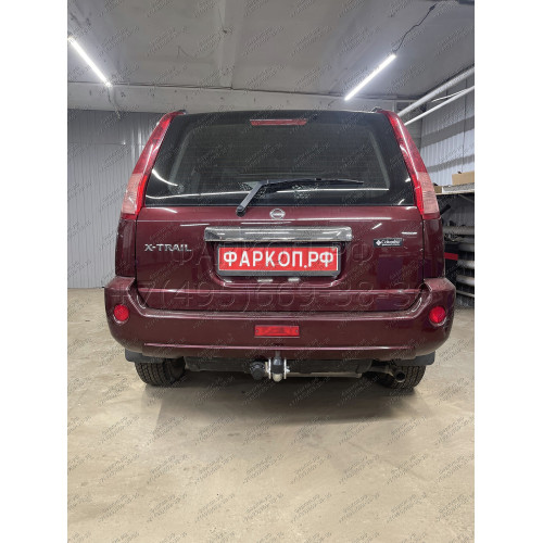 N040A GALIA Полностью оцинкованный фаркоп на Nissan X-Trail T30 2001-2007. Тип шара: A. Подрезка бампера. Нагрузки: 2100/100 кг, масса фаркопа 14,02 кг
