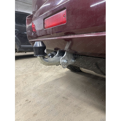 N040A GALIA Полностью оцинкованный фаркоп на Nissan X-Trail T30 2001-2007. Тип шара: A. Подрезка бампера. Нагрузки: 2100/100 кг, масса фаркопа 14,02 кг