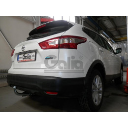 N054A GALIA Полностью оцинкованный фаркоп на Nissan Qashqai 2007-2014 (невидимый вырез бампера), Nissan Qashqai 2, в т.ч. Qashqai +2 2014-2021 (без подрезки бампера). Тип шара: 