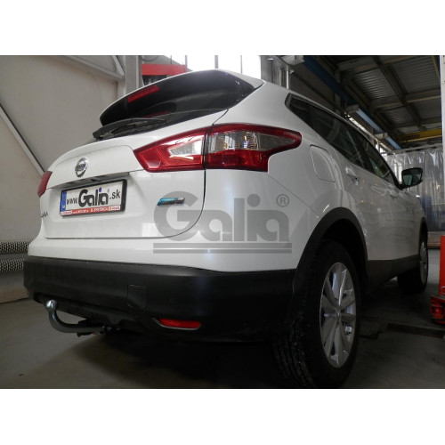 N054A GALIA Полностью оцинкованный фаркоп на Nissan Qashqai 2007-2014 (невидимый вырез бампера), Nissan Qashqai 2, в т.ч. Qashqai +2 2014-2021 (без подрезки бампера). Тип шара: A. Нагрузки: 1800/100 кг, масса фаркопа 17,22 кг