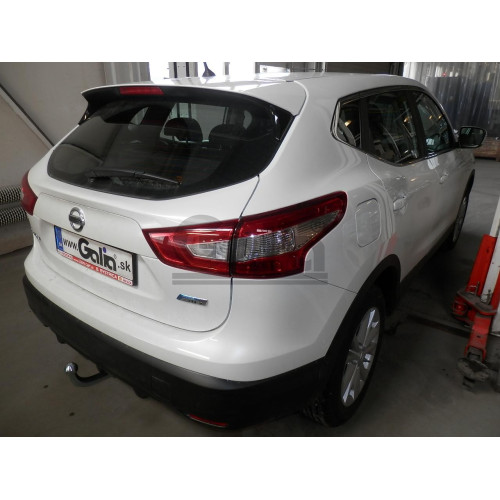N054A GALIA Полностью оцинкованный фаркоп на Nissan Qashqai 2007-2014 (невидимый вырез бампера), Nissan Qashqai 2, в т.ч. Qashqai +2 2014-2021 (без подрезки бампера). Тип шара: A. Нагрузки: 1800/100 кг, масса фаркопа 17,22 кг