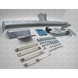 N054A GALIA Полностью оцинкованный фаркоп на Nissan Qashqai 2007-2014 (невидимый вырез бампера), Nissan Qashqai 2, в т.ч. Qashqai +2 2014-2021 (без подрезки бампера). Тип шара: 