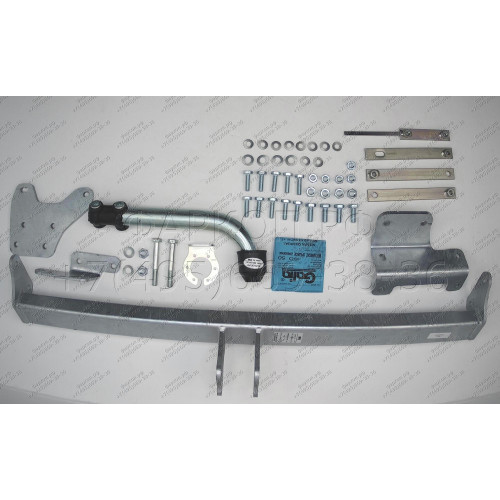 N054A GALIA Полностью оцинкованный фаркоп на Nissan Qashqai 2007-2014 (невидимый вырез бампера), Nissan Qashqai 2, в т.ч. Qashqai +2 2014-2021 (без подрезки бампера). Тип шара: A. Нагрузки: 1800/100 кг, масса фаркопа 17,22 кг