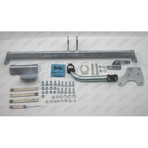 N054A GALIA Полностью оцинкованный фаркоп на Nissan Qashqai 2007-2014 (невидимый вырез бампера), Nissan Qashqai 2, в т.ч. Qashqai +2 2014-2021 (без подрезки бампера). Тип шара: A. Нагрузки: 1800/100 кг, масса фаркопа 17,22 кг