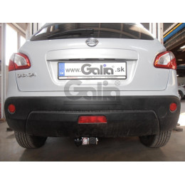N054A GALIA Полностью оцинкованный фаркоп на Nissan Qashqai 2007-2014 (невидимый вырез бампера), Nissan Qashqai 2, в т.ч. Qashqai +2 2014-2021 (без подрезки бампера). Тип шара: 