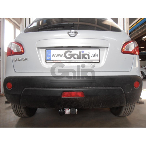 N054A GALIA Полностью оцинкованный фаркоп на Nissan Qashqai 2007-2014 (невидимый вырез бампера), Nissan Qashqai 2, в т.ч. Qashqai +2 2014-2021 (без подрезки бампера). Тип шара: A. Нагрузки: 1800/100 кг, масса фаркопа 17,22 кг