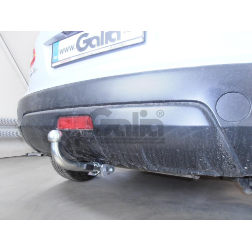 N054A GALIA Полностью оцинкованный фаркоп на Nissan Qashqai 2007-2014 (невидимый вырез бампера), Nissan Qashqai 2, в т.ч. Qashqai +2 2014-2021 (без подрезки бампера). Тип шара: A. Нагрузки: 1800/100 кг, масса фаркопа 17,22 кг