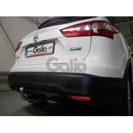 N054A GALIA Полностью оцинкованный фаркоп на Nissan Qashqai 2007-2014 (невидимый вырез бампера), Nissan Qashqai 2, в т.ч. Qashqai +2 2014-2021 (без подрезки бампера). Тип шара: 