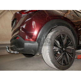 N059C GALIA Полностью оцинкованный фаркоп на Nissan Juke 2019-. Тип шара: C (горизонтальный съемный). Невидимый вырез бампера. Нагрузки: 1600/100 кг, масса фар