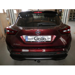 N059C GALIA Полностью оцинкованный фаркоп на Nissan Juke 2019-. Тип шара: C (горизонтальный съемный). Невидимый вырез бампера. Нагрузки: 1600/100 кг, масса фар