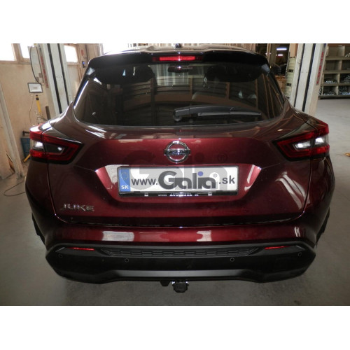N059C GALIA Полностью оцинкованный фаркоп на Nissan Juke 2019-. Тип шара: C (горизонтальный съемный). Невидимый вырез бампера. Нагрузки: 1600/100 кг, масса фаркопа 16,77 кг