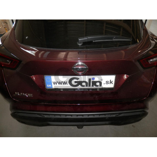 N059C GALIA Полностью оцинкованный фаркоп на Nissan Juke 2019-. Тип шара: C (горизонтальный съемный). Невидимый вырез бампера. Нагрузки: 1600/100 кг, масса фаркопа 16,77 кг