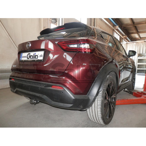 N059C GALIA Полностью оцинкованный фаркоп на Nissan Juke 2019-. Тип шара: C (горизонтальный съемный). Невидимый вырез бампера. Нагрузки: 1600/100 кг, масса фаркопа 16,77 кг