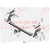 NS 22 AVTOS Фаркоп на Nissan NP300 2007-2013 без подрезки бампера. Тип шара: A. Нагрузки: 2500/100 кг, масса фаркопа 22 кг (без электрики в комплекте)