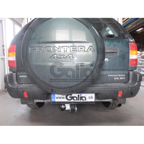 O057A GALIA Полностью оцинкованный фаркоп на Opel Frontera B 1998-2004. Тип шара: A. Установка без снятия и выреза бампера. Нагрузки: 2800/112 кг, масса фаркопа 18,75 кг
