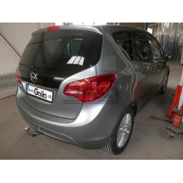O064C GALIA Полностью оцинкованный фаркоп на Opel Meriva 2010-2017. Подрозетник убирается за бампер. Тип шара: C (горизонтальный съемный). Без выреза бампе