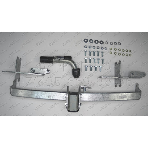 O064C GALIA Полностью оцинкованный фаркоп на Opel Meriva 2010-2017. Подрозетник убирается за бампер. Тип шара: C (горизонтальный съемный). Без выреза бампера. Нагрузки: 1500/75 кг, масса фаркопа 17,07 кг