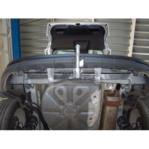 P038A GALIA Полностью оцинкованный фаркоп на Peugeot 207 универсал 2007-2012. Тип шара: A. Установка без выреза бампера. Нагрузки: 1150/46 кг, масса фаркопа 14,72 кг