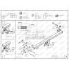 P047A GALIA Полностью оцинкованный фаркоп на Peugeot 5008 2017-2024. Подрозетник убирается за бампер. Требуется невидимая подрезка бампера. Тип шара: A. Нагрузки: 2000/100 кг, масса фаркопа 17,02 кг