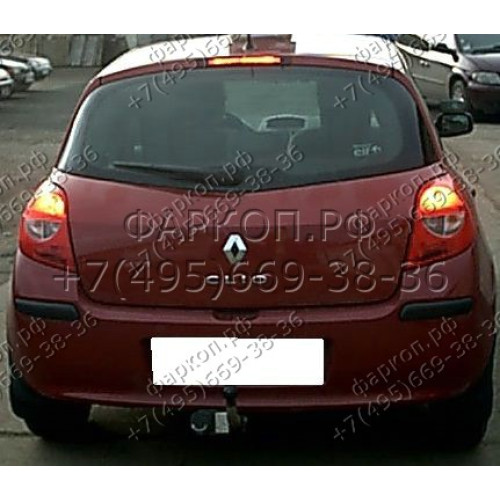 R-022 STEINHOF Фаркоп на Renault Clio III хетчбек 3/5 дверей 2005-2012 без снятия и подрезки бампера. Тип шара: A. Нагрузки: 1200/75 кг, масса фаркопа 13,4 кг (без электрики в комплекте)