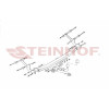 R-022 STEINHOF Фаркоп на Renault Clio III хетчбек 3/5 дверей 2005-2012 без снятия и подрезки бампера. Тип шара: A. Нагрузки: 1200/75 кг, масса фаркопа 13,4 кг (без электрики в комплекте)