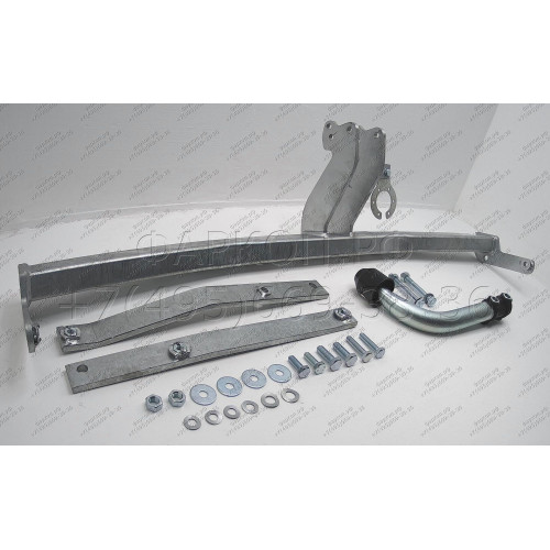 R068A GALIA Полностью оцинкованный фаркоп на Renault Grand Scenic II, Scenic II, Megane II хетчбек 2004-2009, в т.ч. модели с парктрониками. Подрозетник убирается за бампер. Тип шара: A. Без выреза бампера. Нагрузки: 1300/75 кг, масса фаркопа 17,01 кг