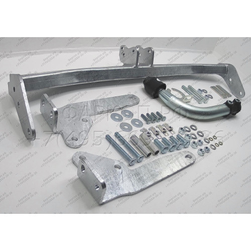 R070A GALIA Полностью оцинкованный фаркоп на Renault Laguna II лифтбек 2001-2008. Тип шара: A. Установка без снятия и выреза бампера. Нагрузки: 1500/75 кг, масса фаркопа 14,62 кг