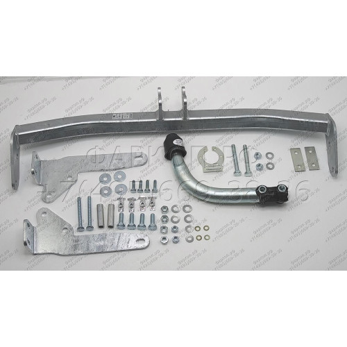 R070A GALIA Полностью оцинкованный фаркоп на Renault Laguna II лифтбек 2001-2008. Тип шара: A. Установка без снятия и выреза бампера. Нагрузки: 1500/75 кг, масса фаркопа 14,62 кг