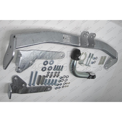 R070A GALIA Полностью оцинкованный фаркоп на Renault Laguna II лифтбек 2001-2008. Тип шара: A. Установка без снятия и выреза бампера. Нагрузки: 1500/75 кг, масса фаркопа 14,62 кг