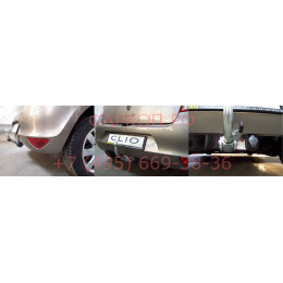 R080C GALIA Полностью оцинкованный фаркоп на Renault Clio хетчбек 5 дверей 2005-2012 установка без снятия и выреза бампера, Renault Clio IV хетчбек 5 дверей 2012-2019 
