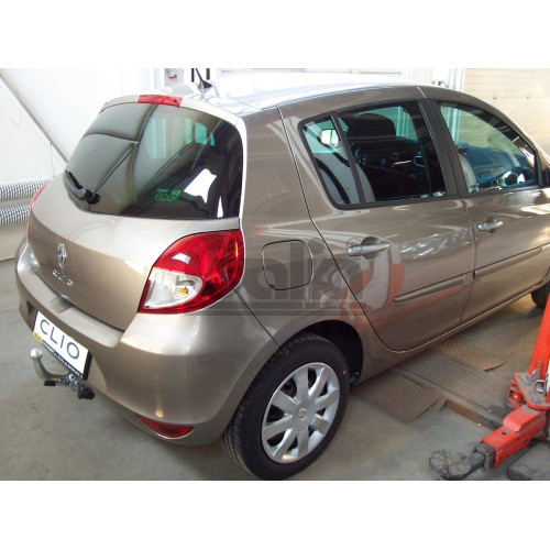R080C GALIA Полностью оцинкованный фаркоп на Renault Clio хетчбек 5 дверей 2005-2012 установка без снятия и выреза бампера, Renault Clio IV хетчбек 5 дверей 2012-2019 невидимый вырез бампера. Тип шара: C (горизонтальный съемный). Нагрузки: 1300/75 кг, мас