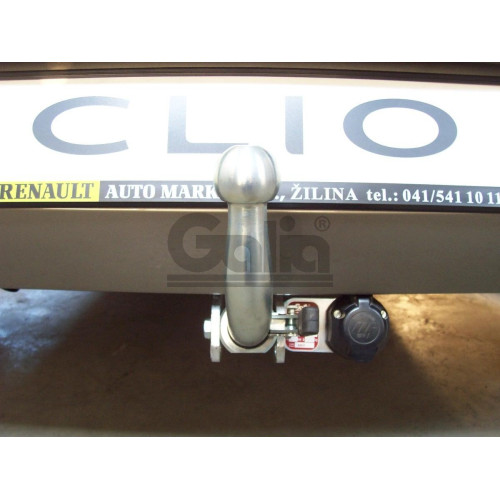 R080C GALIA Полностью оцинкованный фаркоп на Renault Clio хетчбек 5 дверей 2005-2012 установка без снятия и выреза бампера, Renault Clio IV хетчбек 5 дверей 2012-2019 невидимый вырез бампера. Тип шара: C (горизонтальный съемный). Нагрузки: 1300/75 кг, мас