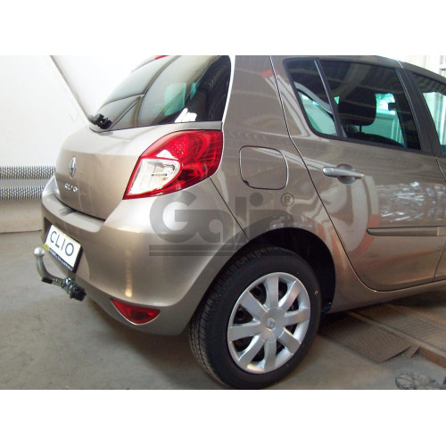 R080C GALIA Полностью оцинкованный фаркоп на Renault Clio хетчбек 5 дверей 2005-2012 установка без снятия и выреза бампера, Renault Clio IV хетчбек 5 дверей 2012-2019 невидимый вырез бампера. Тип шара: C (горизонтальный съемный). Нагрузки: 1300/75 кг, мас