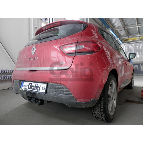 R080C GALIA Полностью оцинкованный фаркоп на Renault Clio хетчбек 5 дверей 2005-2012 установка без снятия и выреза бампера, Renault Clio IV хетчбек 5 дверей 2012-2019 невидимый вырез бампера. Тип шара: C (горизонтальный съемный). Нагрузки: 1300/75 кг, мас
