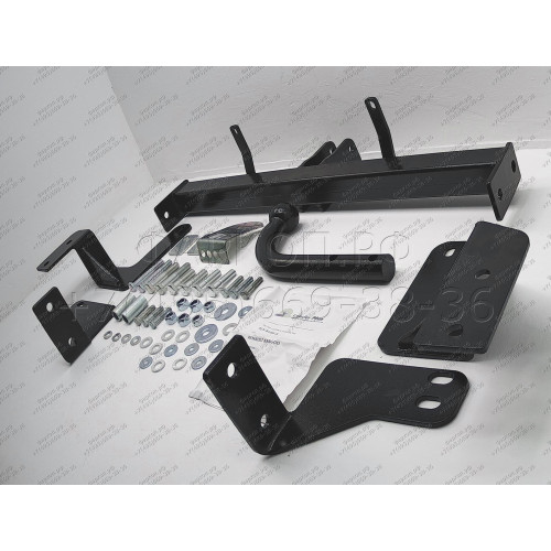 R106-A Лидер-плюс ТСУ для Renault Kangoo 1997-2008, Nissan Kubistar 2003-2009 без выреза бампера. Нагрузки: 1300/75 кг, масса фаркопа 15,4 кг (без электрики в комплекте)