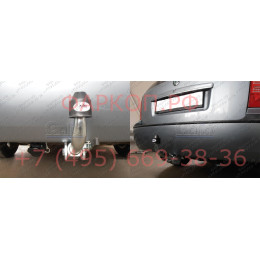 S085A GALIA Полностью оцинкованный фаркоп на Skoda Octavia I седан/универсал 1998-2004, Octavia Tour 2004-2010. Подрозетник убирается за бампер. Тип шара: A. Невидимый 