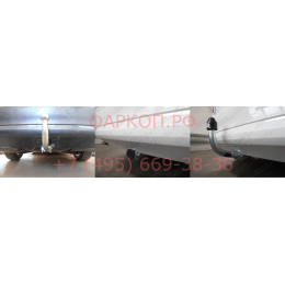 S086C GALIA Полностью оцинкованный фаркоп на Skoda Octavia II седан/универсал 2005-2013, Skoda Octavia Scout 2008-2013, в т.ч. 4WD. Подрозетник убирается за бампер. Тип шара: