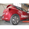 S121C GALIA Полностью оцинкованный фаркоп на Suzuki Swift хетчбек 3/5 дверей (не для 4WD) 2017-2024, 2024-. Тип шара: C (горизонтальный съемный). Невидимый вырез бампера. Нагрузки: 1200/75 кг, масса фаркопа 16,57 кг