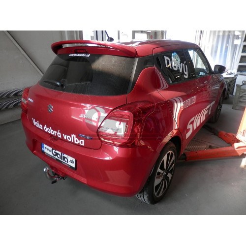 S121C GALIA Полностью оцинкованный фаркоп на Suzuki Swift хетчбек 3/5 дверей (не для 4WD) 2017-2024, 2024-. Тип шара: C (горизонтальный съемный). Невидимый вырез бампера. Нагрузки: 1200/75 кг, масса фаркопа 16,57 кг