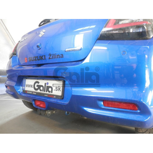 S121C GALIA Полностью оцинкованный фаркоп на Suzuki Swift хетчбек 3/5 дверей (не для 4WD) 2017-2024, 2024-. Тип шара: C (горизонтальный съемный). Невидимый вырез бампера. Нагрузки: 1200/75 кг, масса фаркопа 16,57 кг