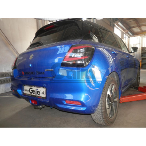 S121C GALIA Полностью оцинкованный фаркоп на Suzuki Swift хетчбек 3/5 дверей (не для 4WD) 2017-2024, 2024-. Тип шара: C (горизонтальный съемный). Невидимый вырез бампера. Нагрузки: 1200/75 кг, масса фаркопа 16,57 кг