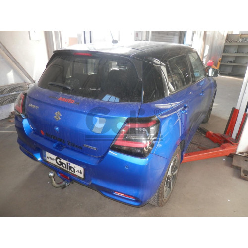S121C GALIA Полностью оцинкованный фаркоп на Suzuki Swift хетчбек 3/5 дверей (не для 4WD) 2017-2024, 2024-. Тип шара: C (горизонтальный съемный). Невидимый вырез бампера. Нагрузки: 1200/75 кг, масса фаркопа 16,57 кг