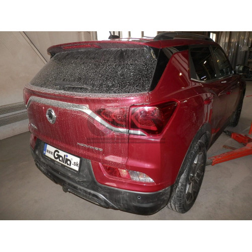 S138V GALIA Полностью оцинкованный фаркоп на KGM Korando 2023-, SsangYong Korando 2019-2023. Подрозетник убирается за бампер. Тип шара: AV (вертикальное быстросъемное крепление шара на ключе). Установка без выреза бампера. Нагрузки: 2200/120 кг, масса фар